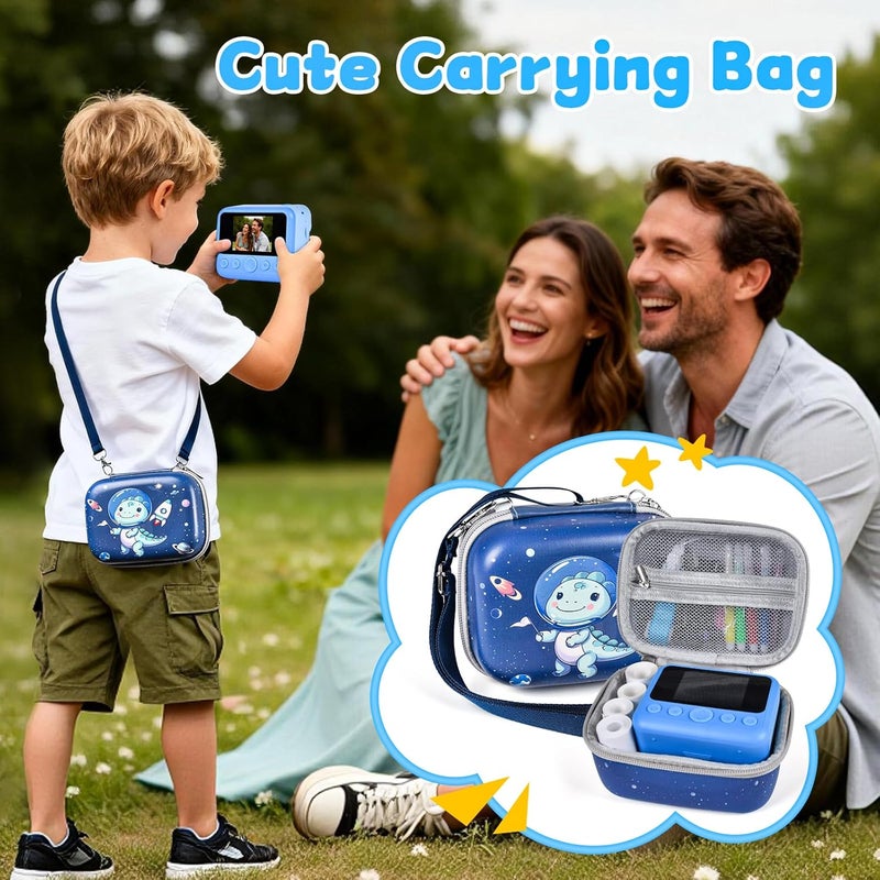Elecoutek Kids Instant Print Camera, 30MP 1080P HD Digital Camera for Boys Girls with Color Pens & 32GB Card, Christmas Birthday Gifts Kids Toys for 3-12 Years Old (Blue) - Image 2